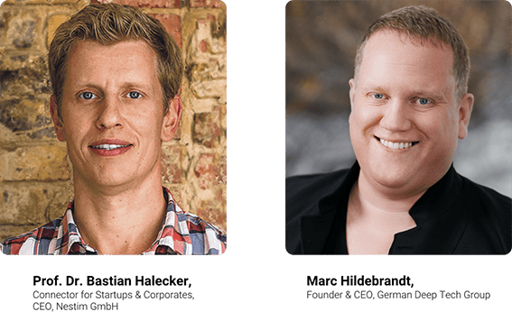 Portraits Prof. Dr. Bastian Halecker & Marc Hildebrandt