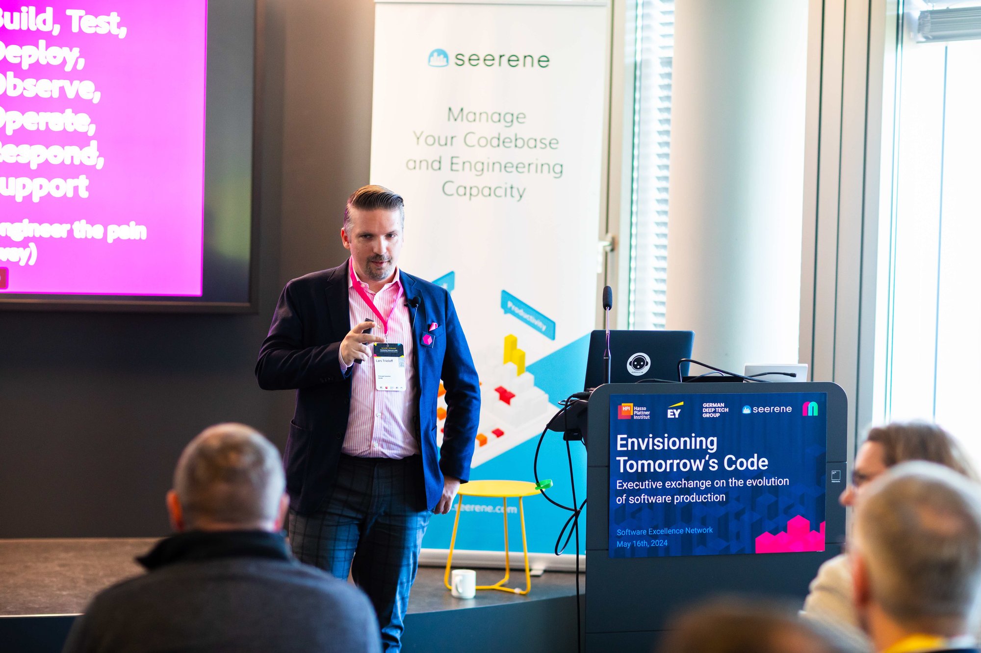 Lar Trieloff of Adobe Starting His Presentation