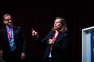 Maria Anhalt of Elektrobit and Oliver Viel of GDT Group-1