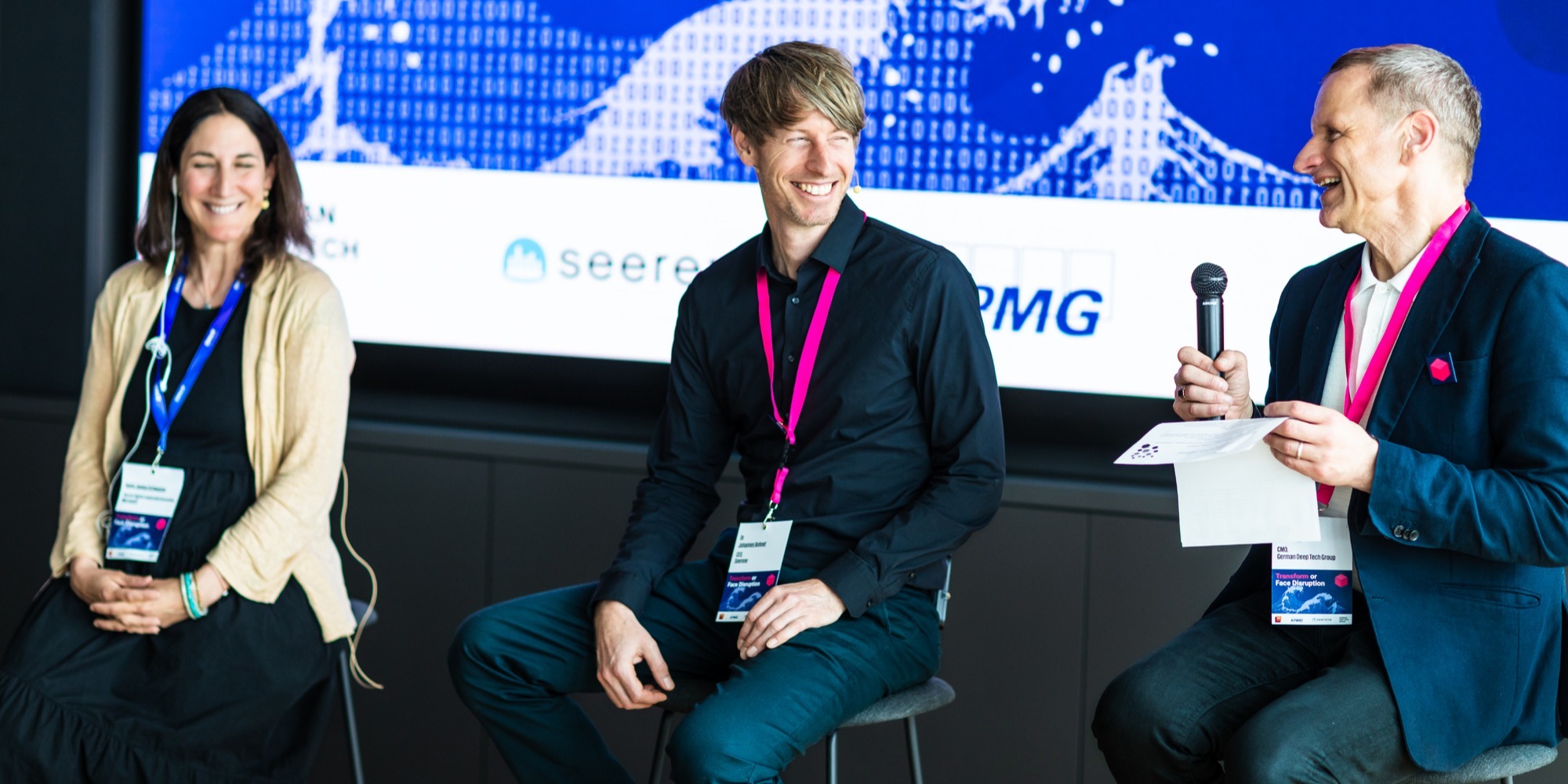 Transform or Face Disruption Panel Experts Sharing a Laugh