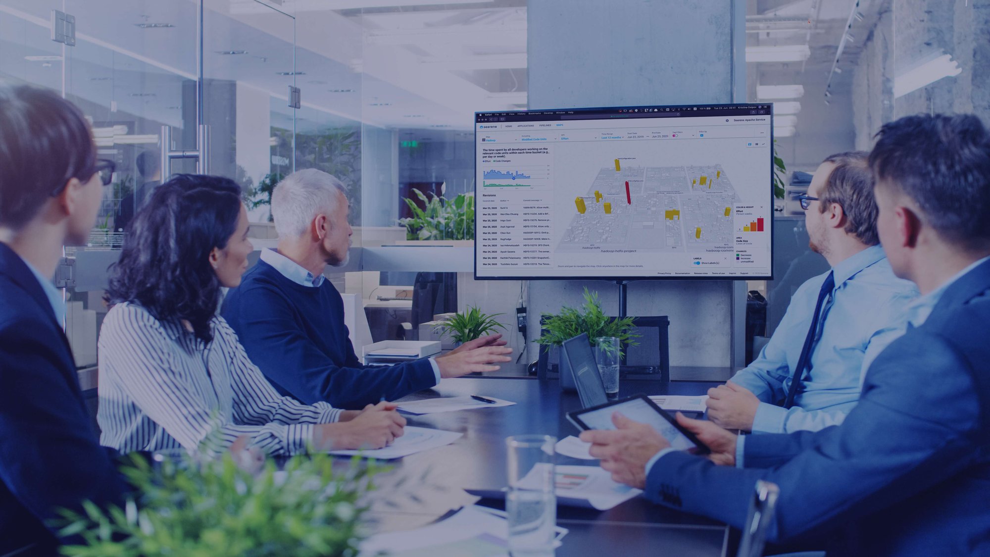 Meeting with the assistance of the Seerene Digital Boardroom