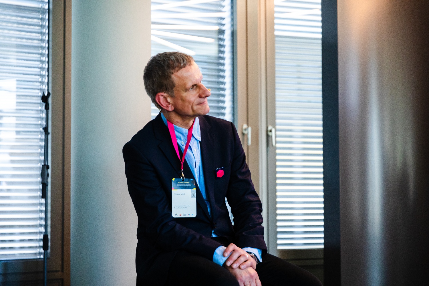 Oliver Viel of the German Deep Tech Group moderating Envisioning Tomorrow's Code